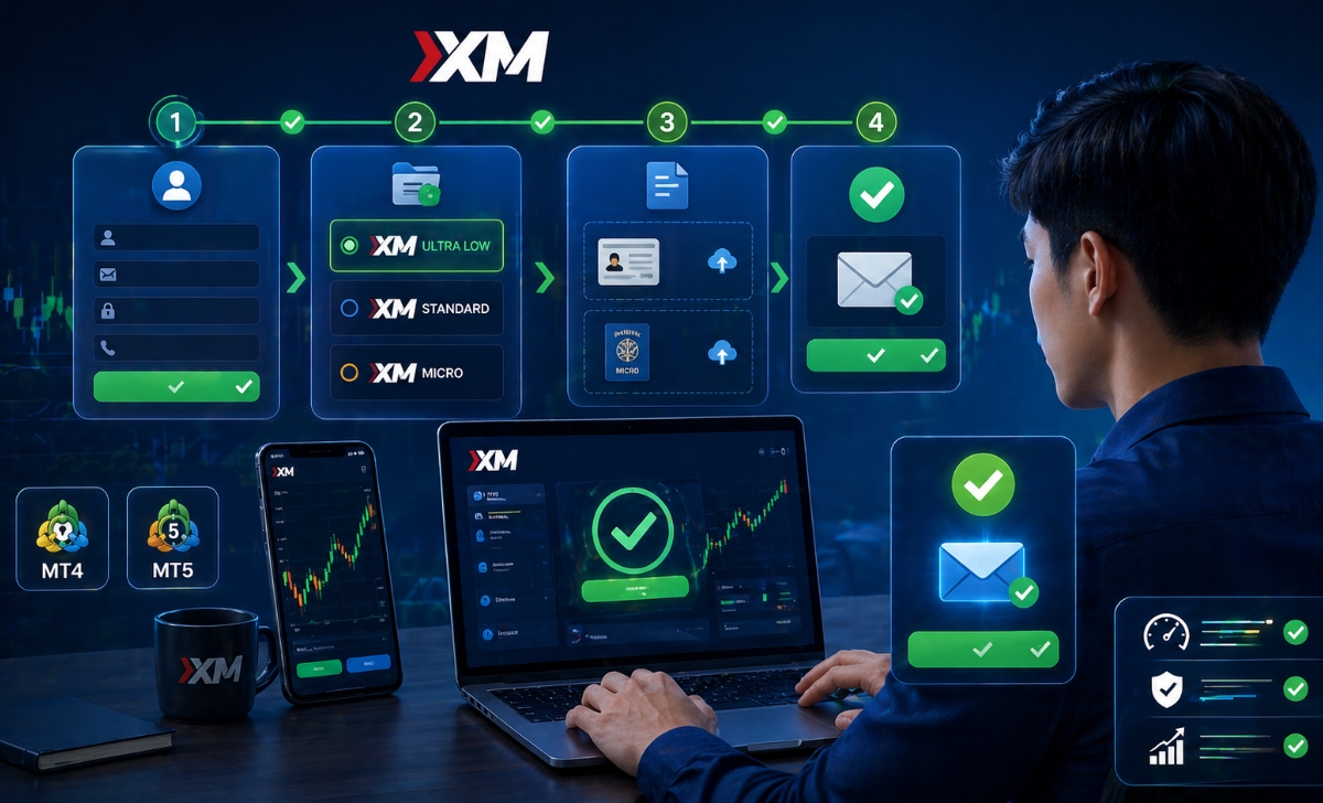 Hướng dẫn mở tài khoản XM Ultra Low