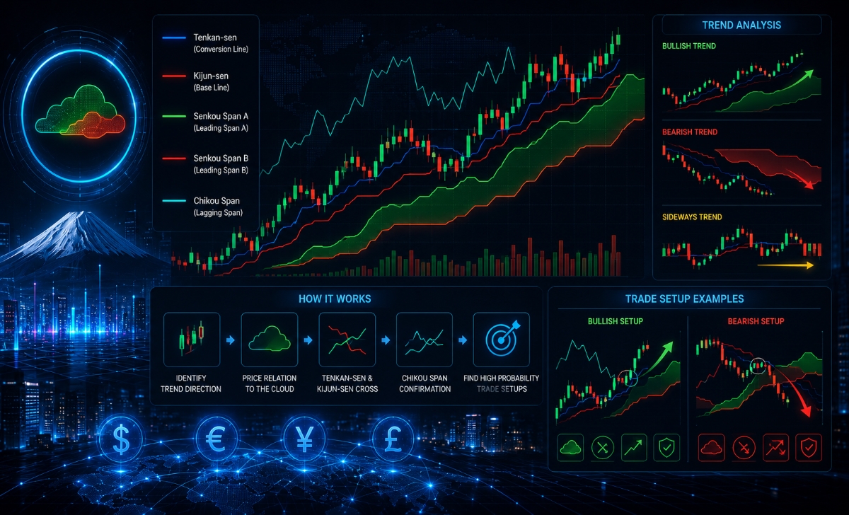 Ichimoku Indicator: How It Works, Trend Analysis and Trade Setup