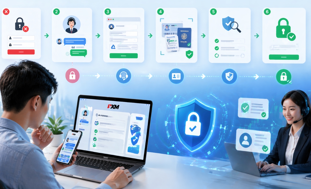 Khôi phục tài khoản XM khi không reset được mật khẩu