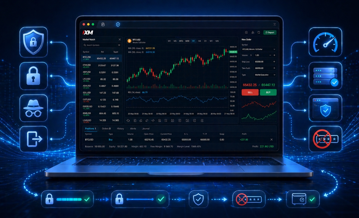 Lưu ý để giao dịch XM trên web hiệu quả và an toàn