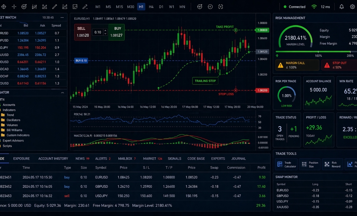 Lưu ý khi sử dụng MT4 XM để giao dịch hiệu quả