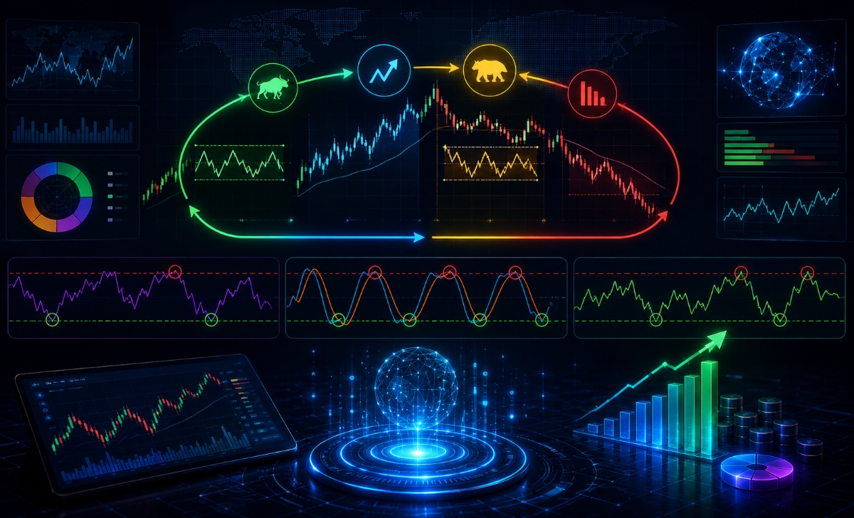 Market cycles and the role of oscillators indicators