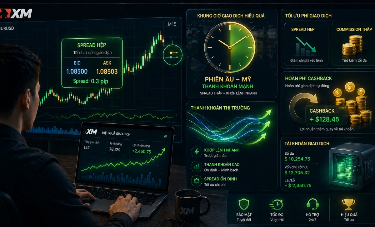 Mẹo tối ưu phí Spread và Commission tại XM Broker