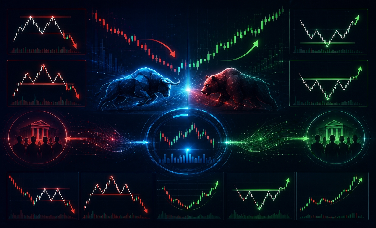 Reversal patterns in technical analysis