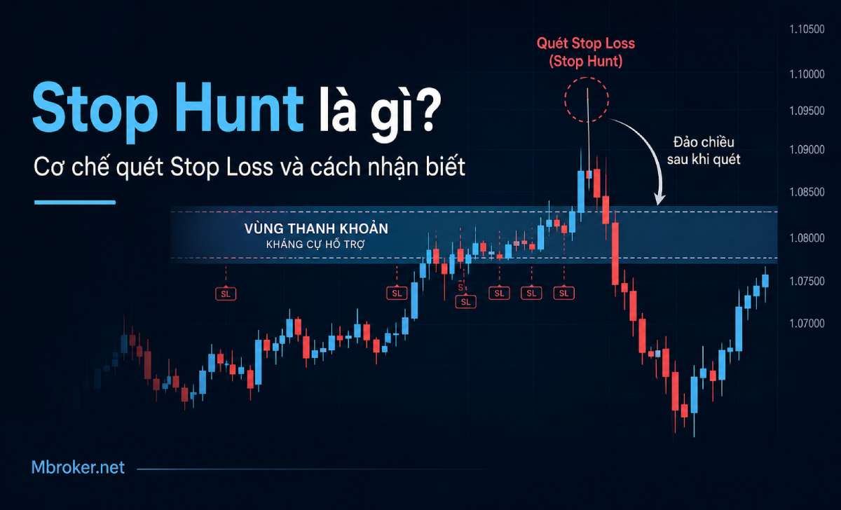 Stop Hunt là gì? Cơ chế quét Stop Loss và cách nhận biết