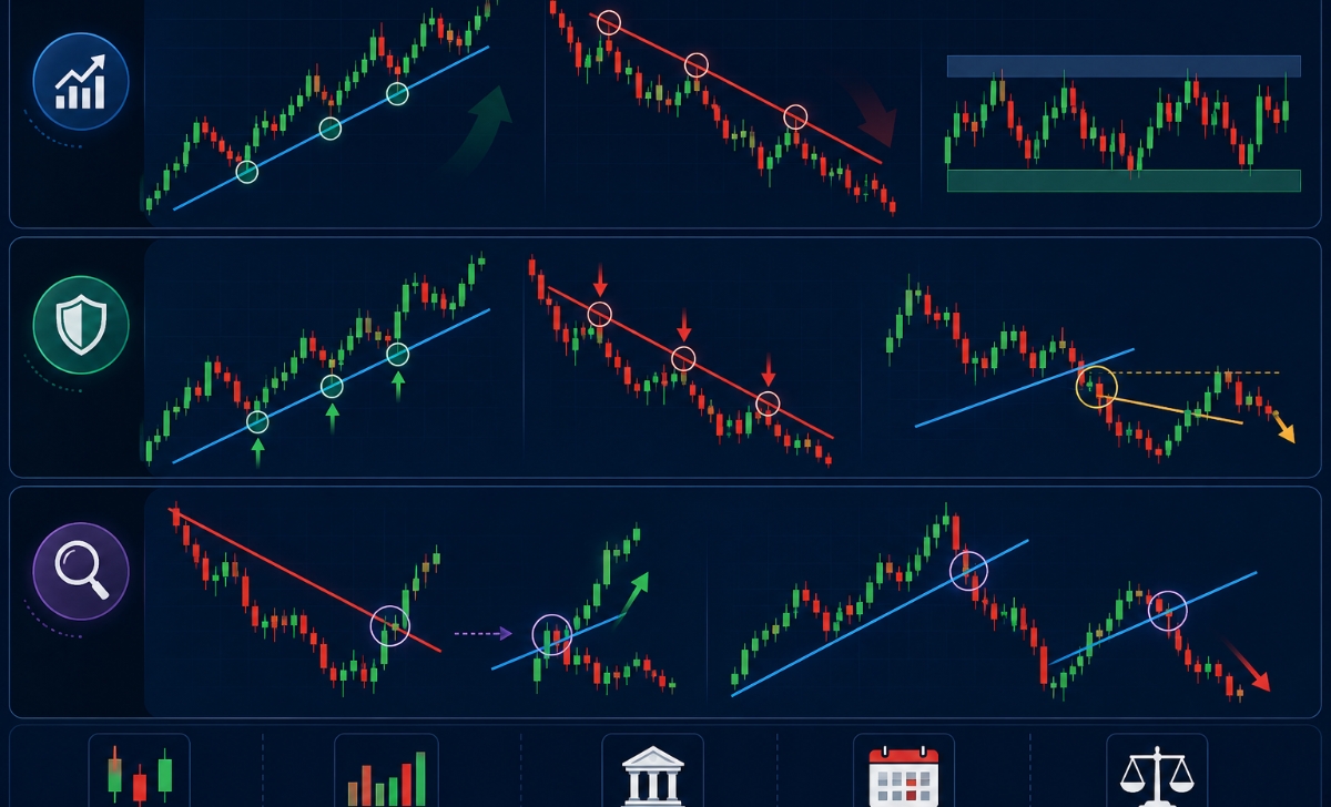 Trendline dùng để làm gì khi phân tích Forex?