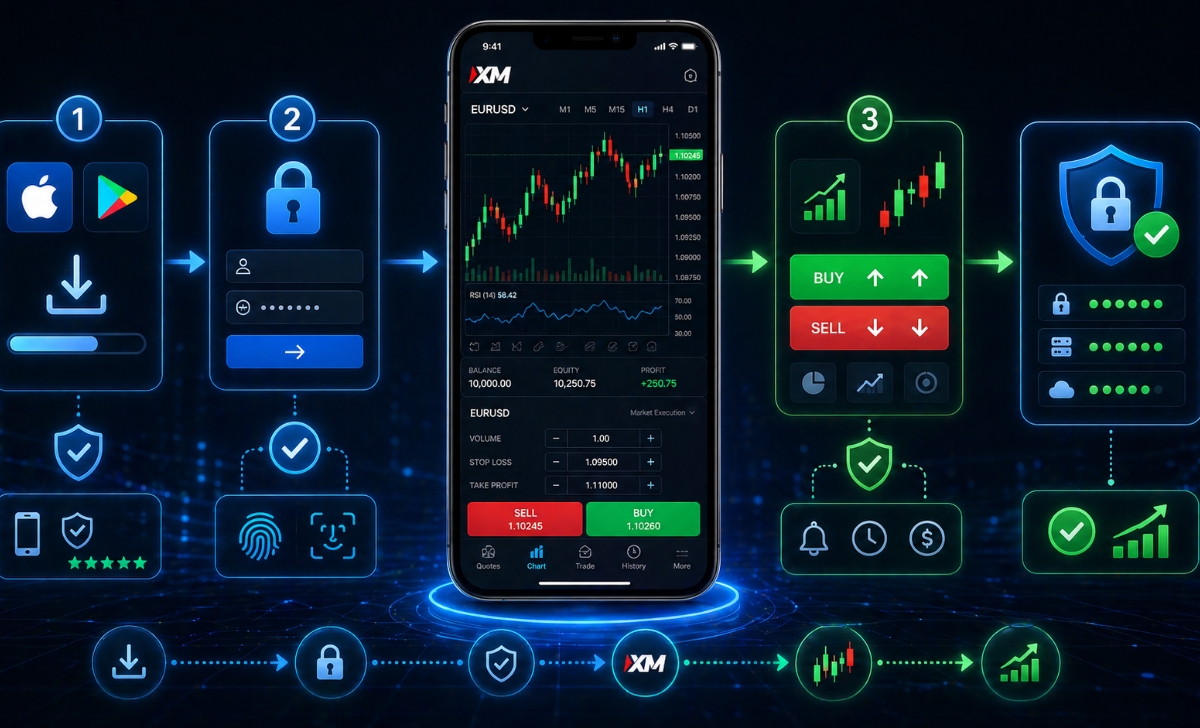 Ứng dụng XM: Cách tải, Đăng nhập và Sử dụng App XM Trading
