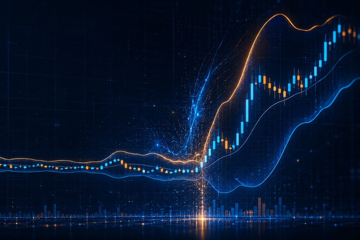 Volatility analysis using bollinger bands