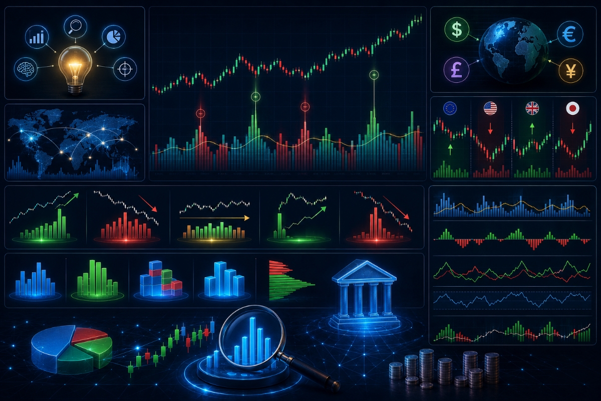 Volume Analysis: Market Insight, Forex Application, Types, Volume Indicators