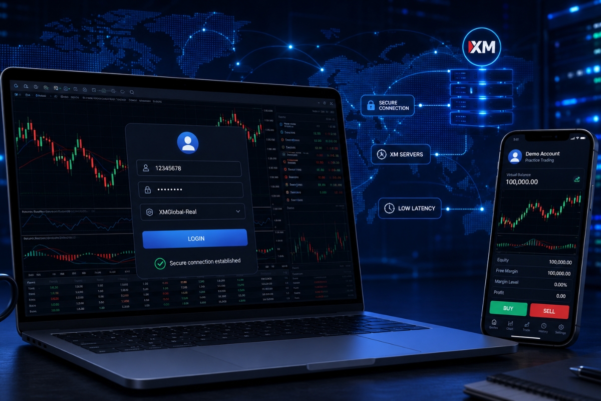 XM MT4 login and account access setup