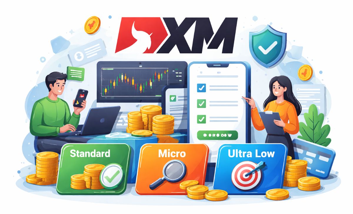 Tài khoản XM phổ biến dành cho trader 