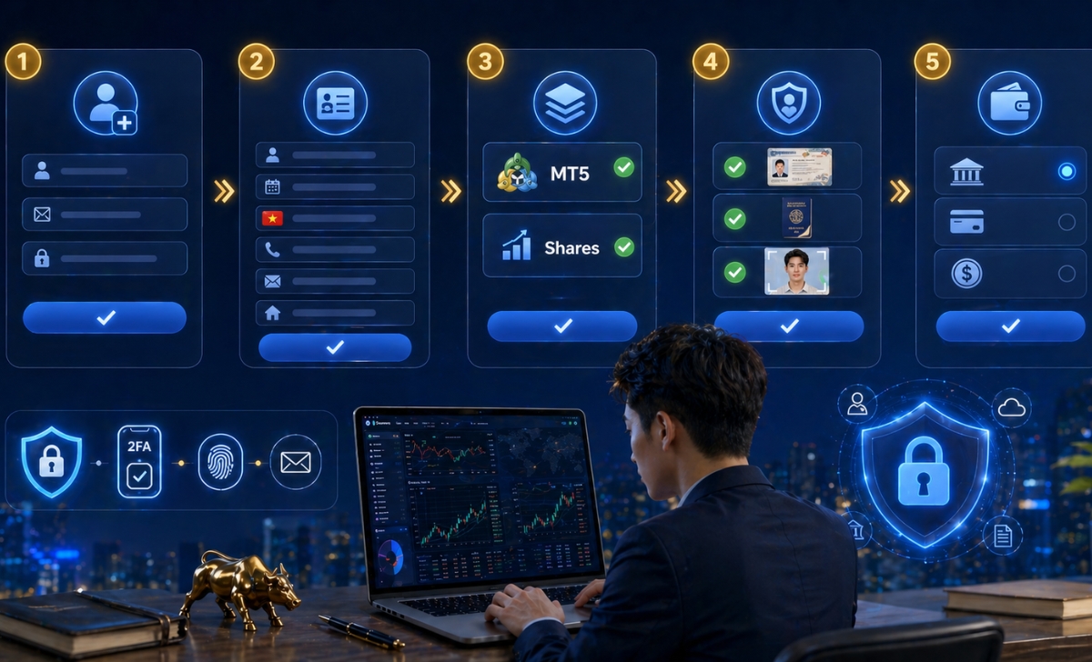 Hướng dẫn đăng ký tài khoản Share XM từng bước chi tiết