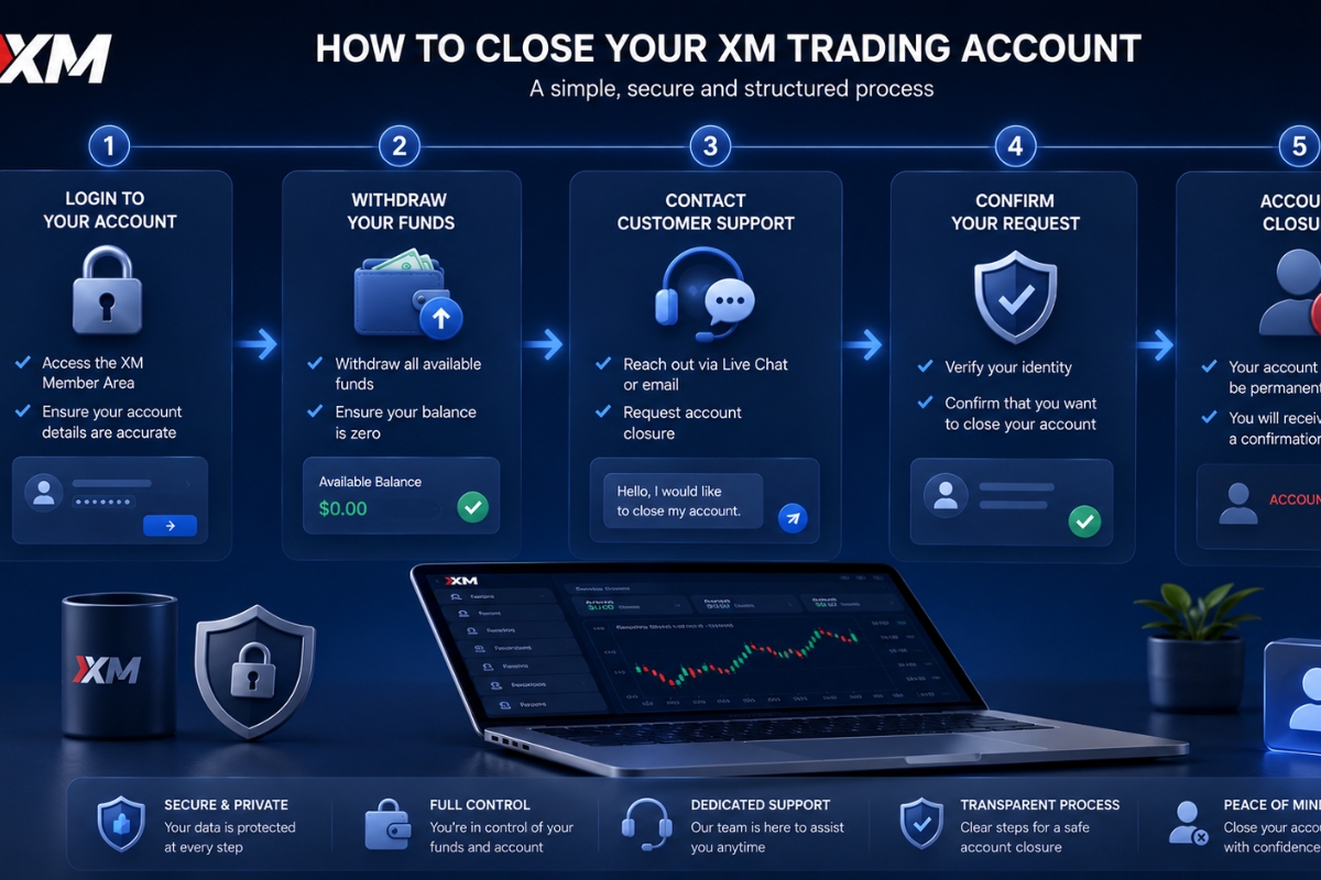 How to close XM trading account step by step