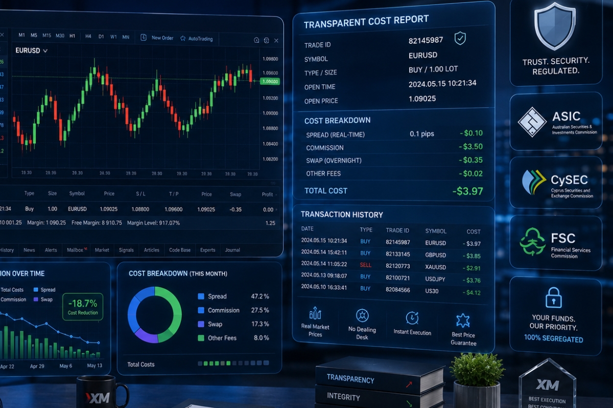 Transparency and cost optimization XM commission