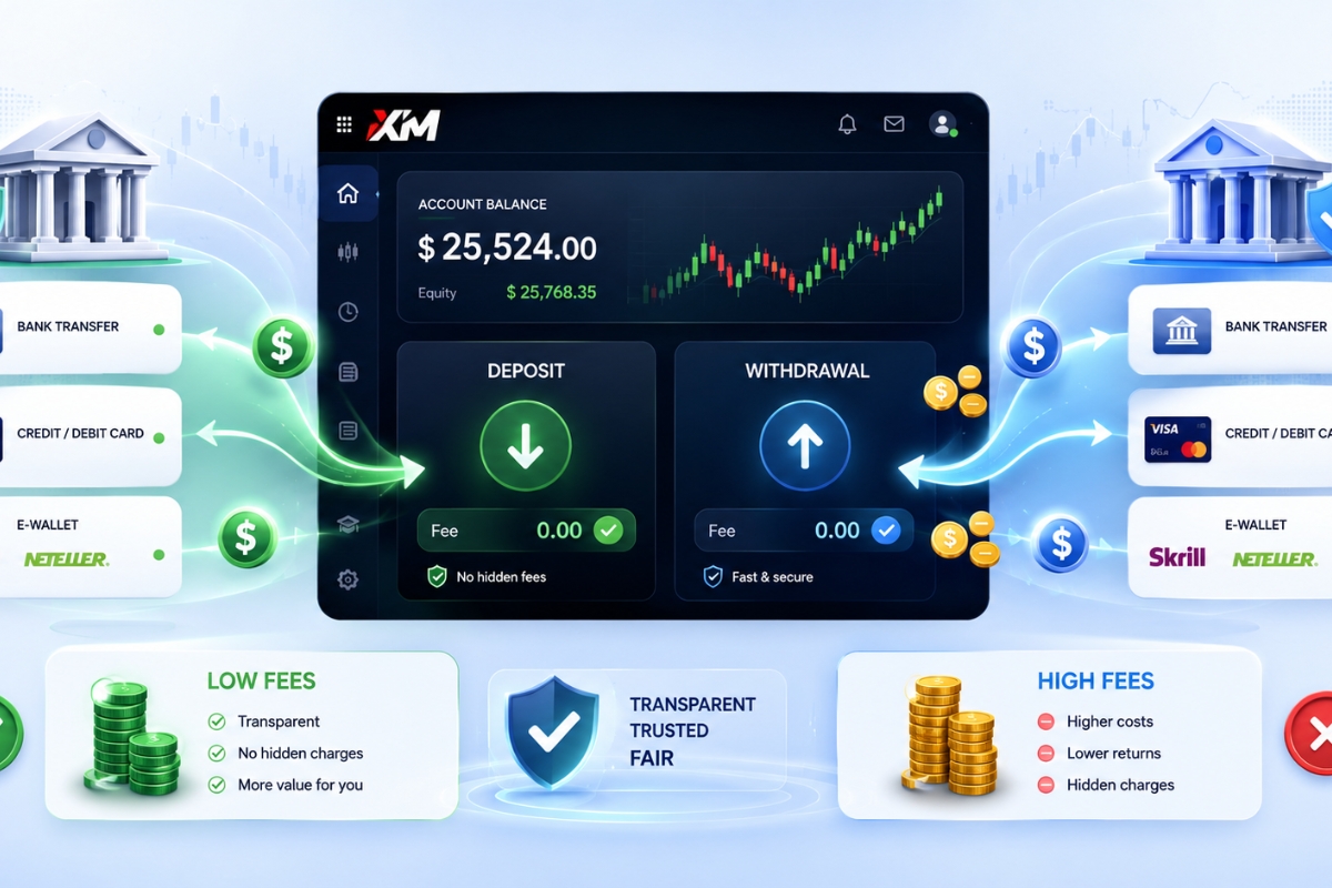 XM Fees Deposit/Withdrawal: Costs, Bank, Charges, Transaction Fees