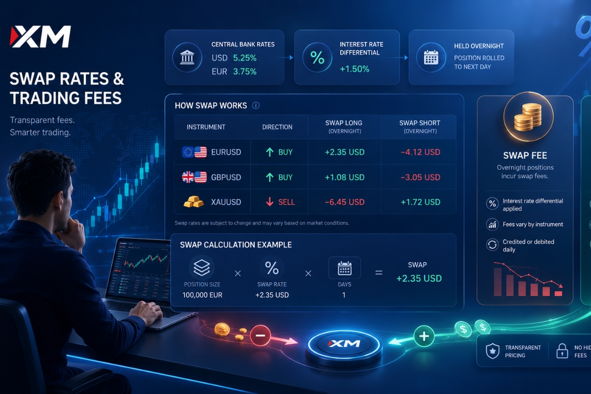 XM Swap: Rates, Transaction Fees, Calculation Methods, Free Account