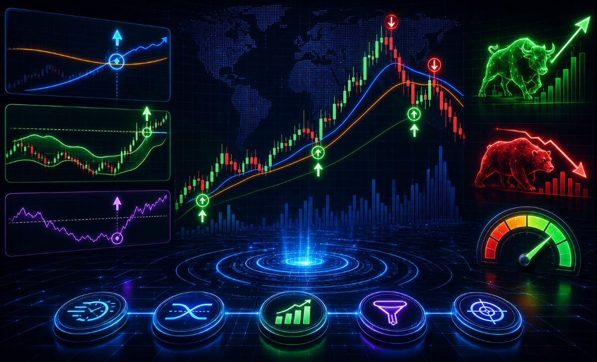 Forex signals generated by trend indicators