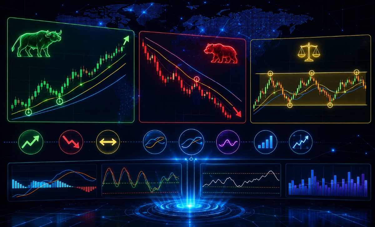 Market trends and how indicators identify them?