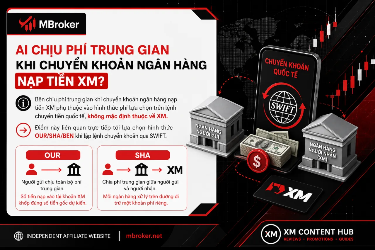 Ai Chịu Phí Trung Gian Khi Chuyển Khoản Ngân Hàng Nạp Tiền XM