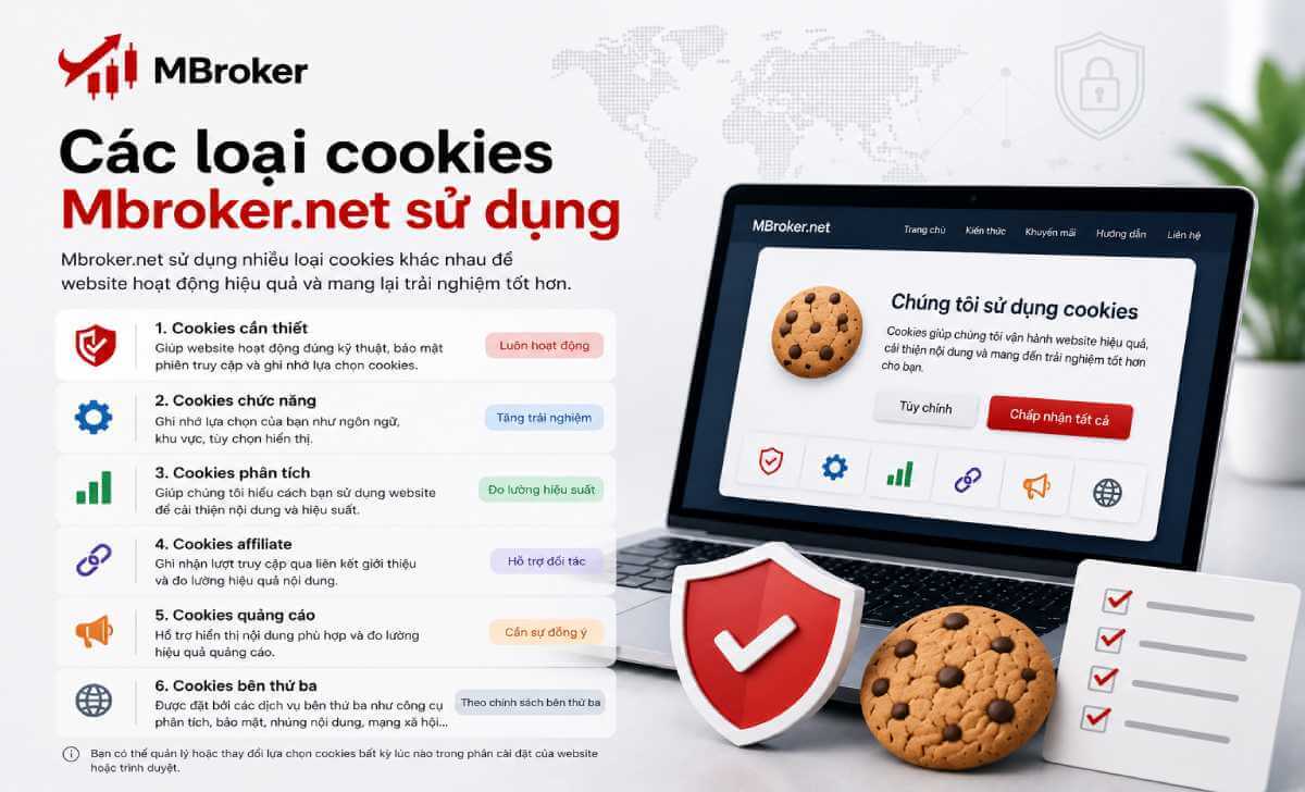 Các loại cookies Mbroker.net có thể sử dụng