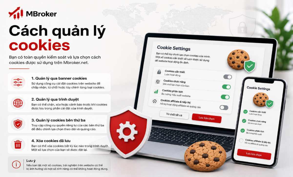 Cách quản lý cookies