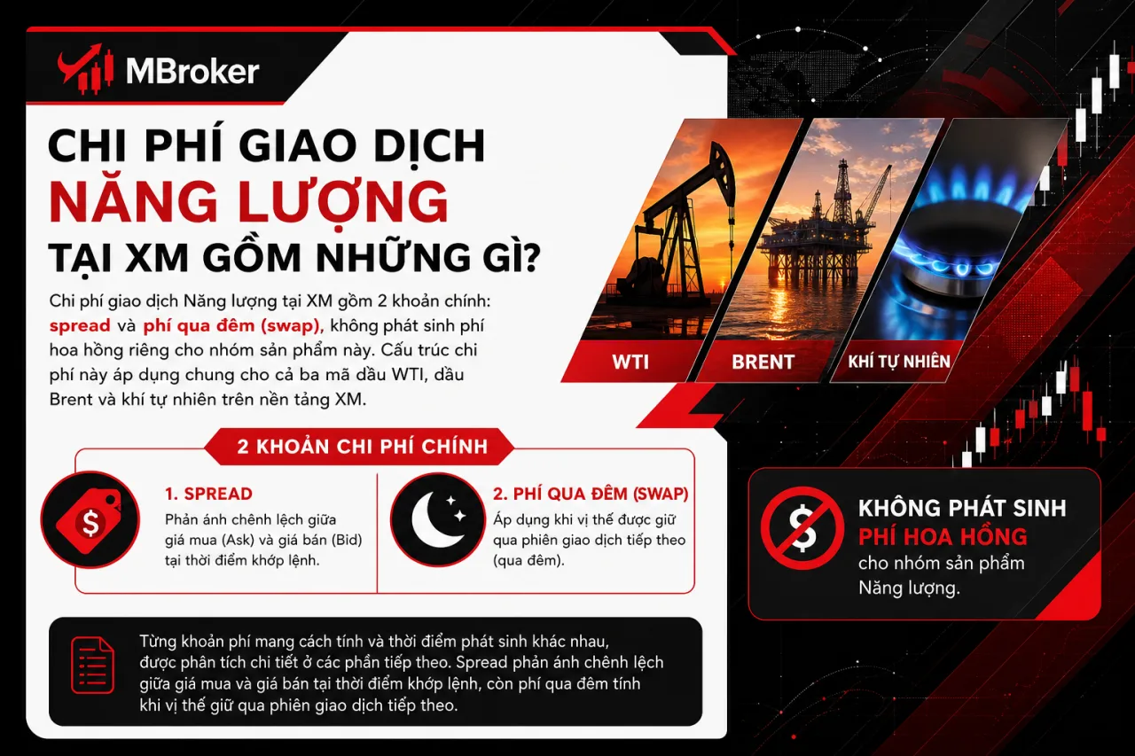 Chi Phí Giao Dịch Năng Lượng Tại XM Gồm Những Gì