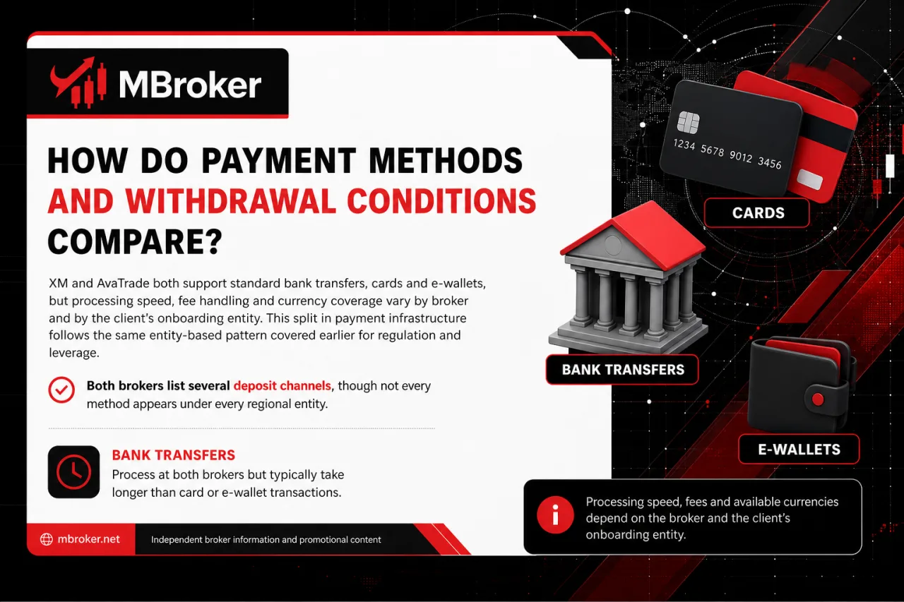 How Do Payment Methods and Withdrawal Conditions Compare