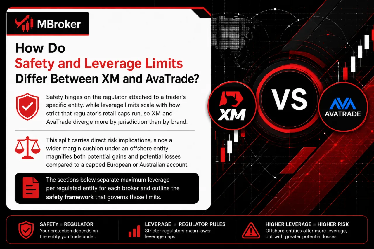 How Do Safety and Leverage Limits Differ Between XM and AvaTrade