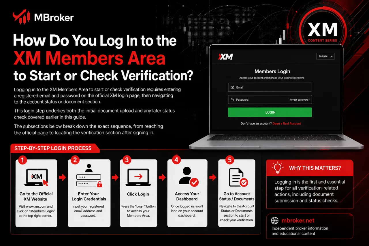 How Do You Log In to the XM Members Area to Start or Check Verification