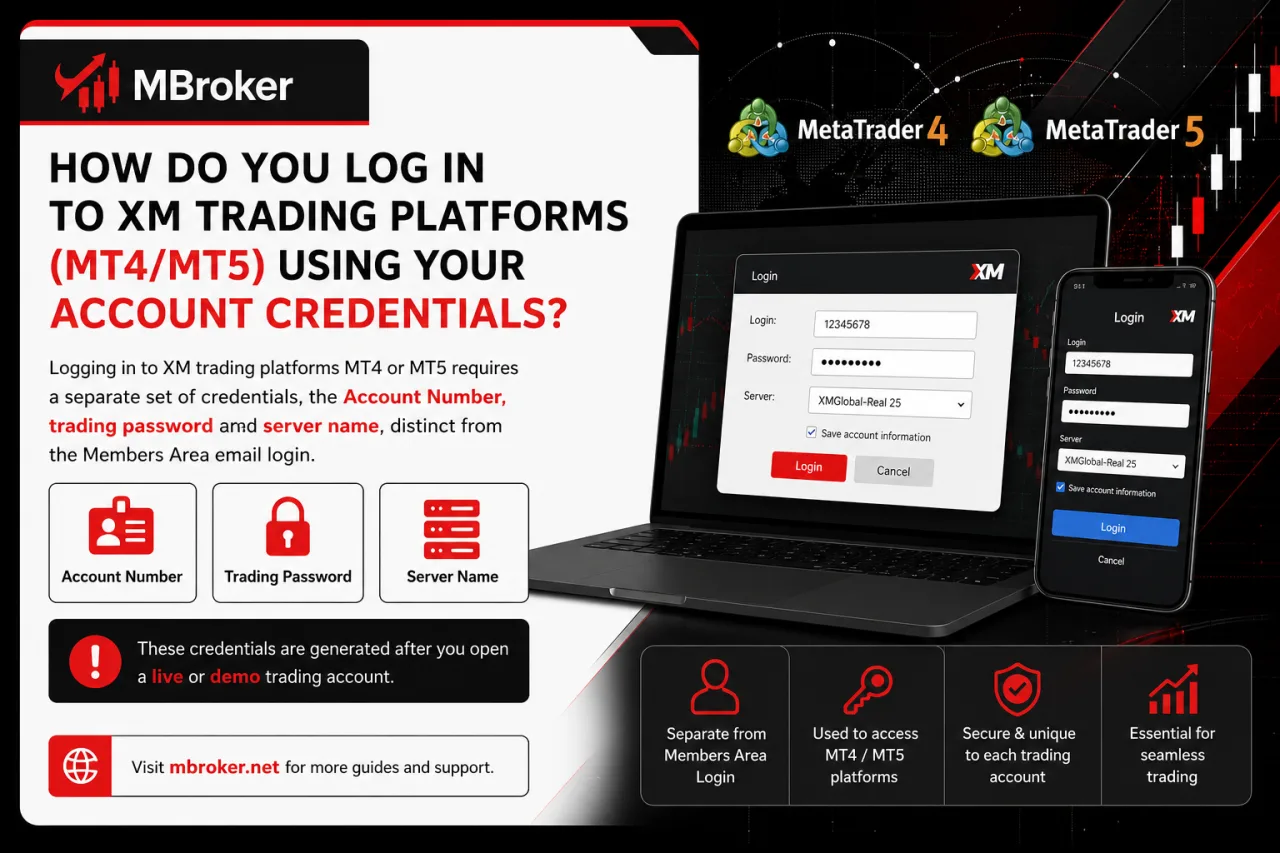 How Do You Log In to XM Trading Platforms (MT4/MT5) Using Your Account Credentials