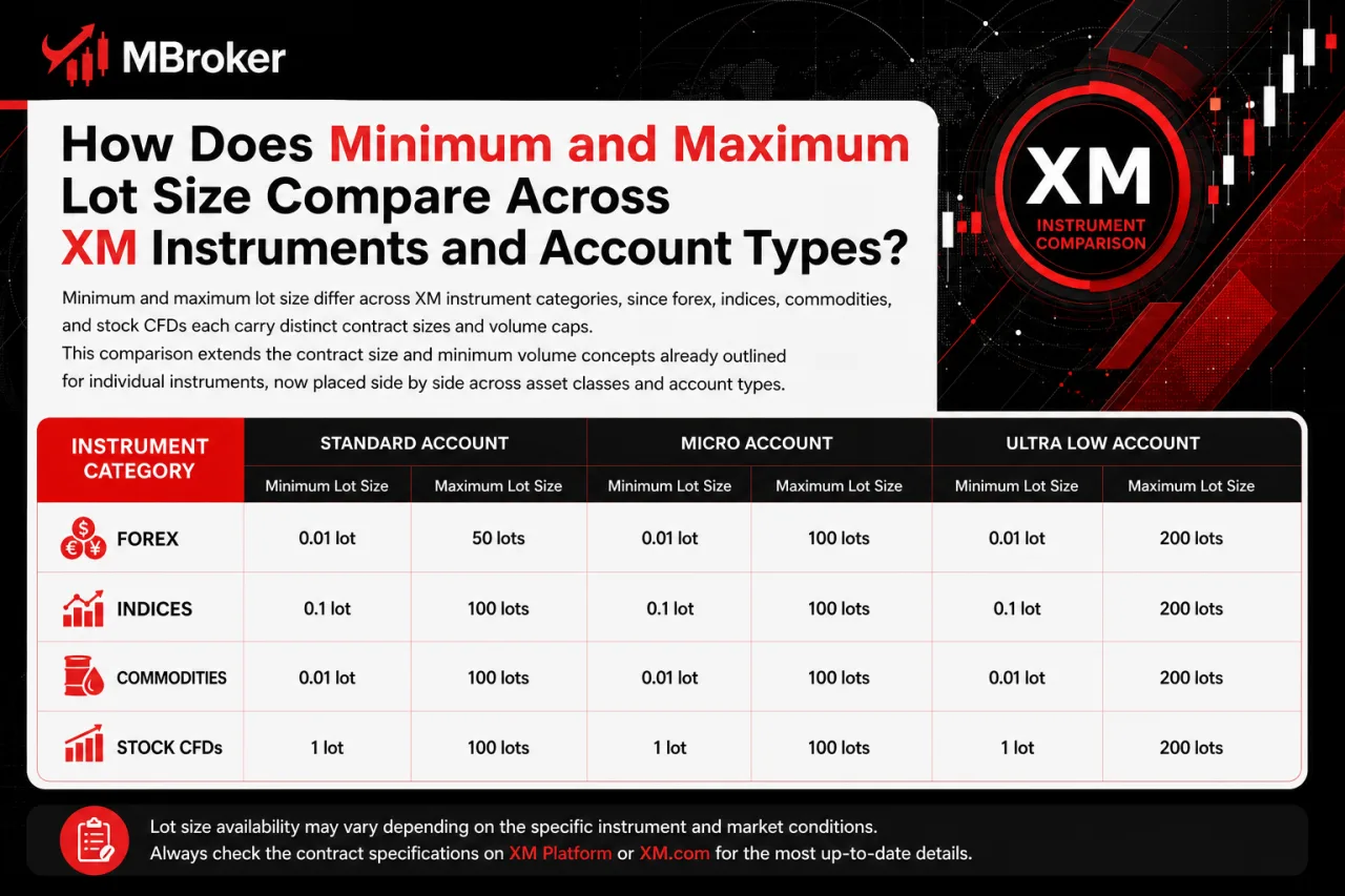 How Does Minimum and Maximum Lot Size Compare Across XM Instruments and Account Types How Does Minimum and Maximum Lot Size Compare Across XM Instruments and Account Types