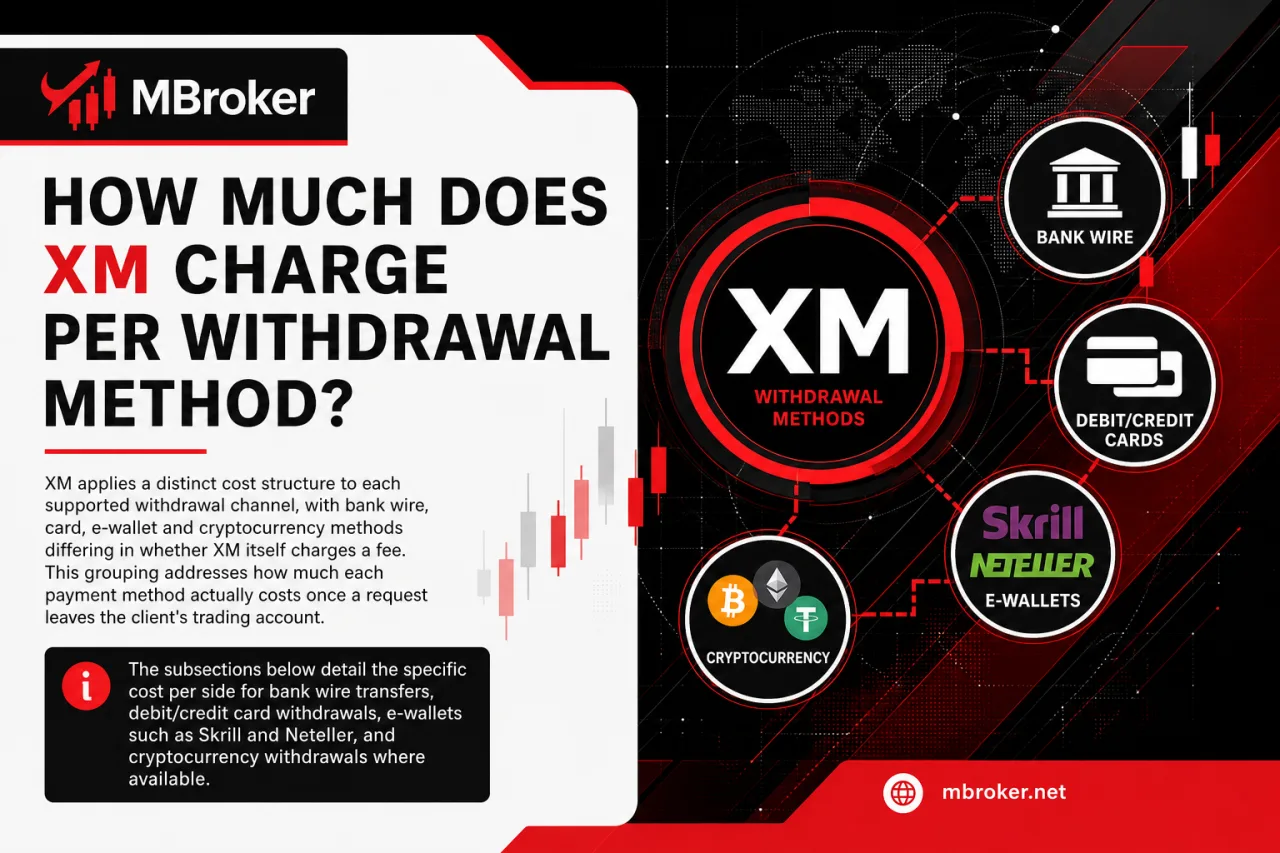 How Much Does XM Charge Per Withdrawal Method