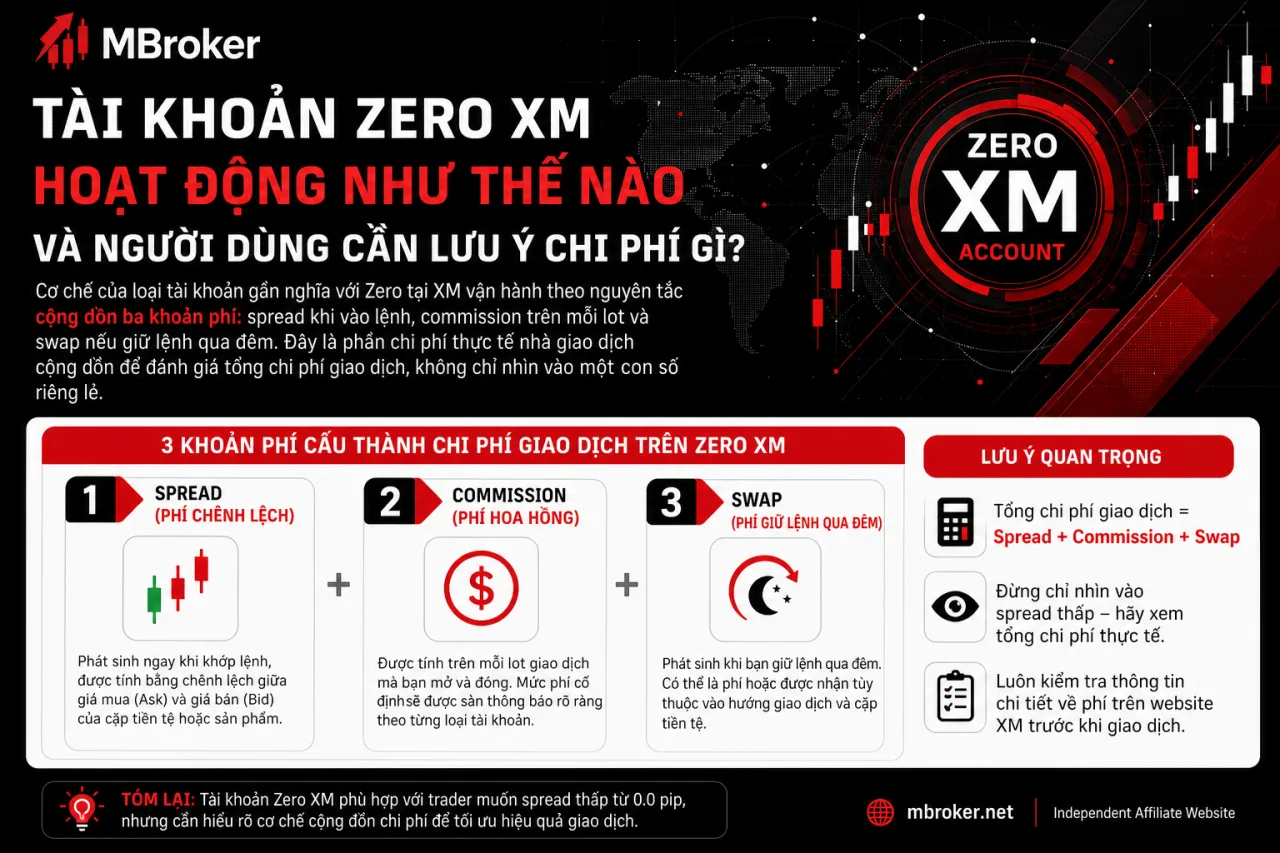 Tài khoản Zero XM hoạt động như thế nào và người dùng cần lưu ý chi phí gì Tài khoản Zero XM hoạt động như thế nào và người dùng cần lưu ý chi phí gì
