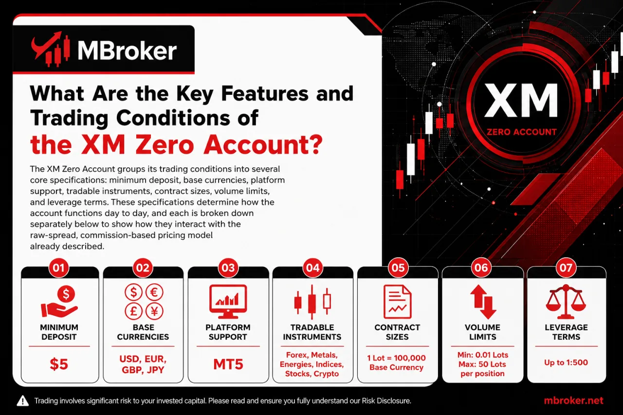 What Are the Key Features and Trading Conditions of the XM Zero Account