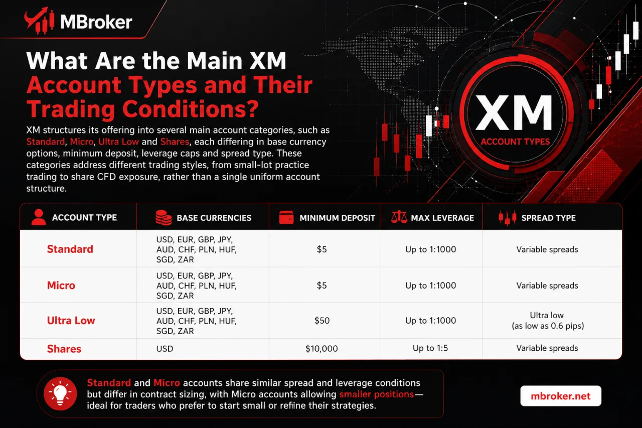 What Are the Main XM Account Types and Their Trading Conditions What Are the Main XM Account Types and Their Trading Conditions