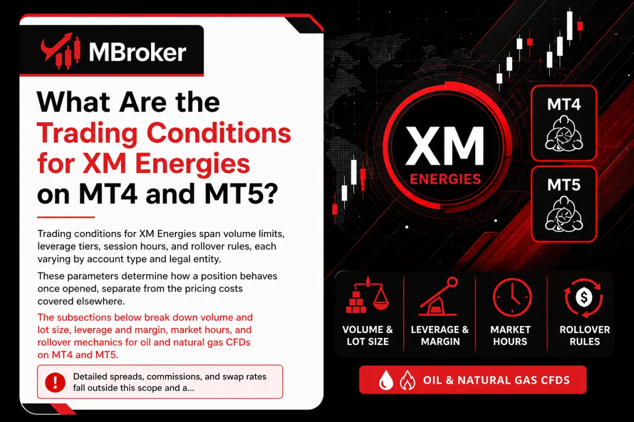 What Are the Trading Conditions for XM Energies on MT4 and MT5