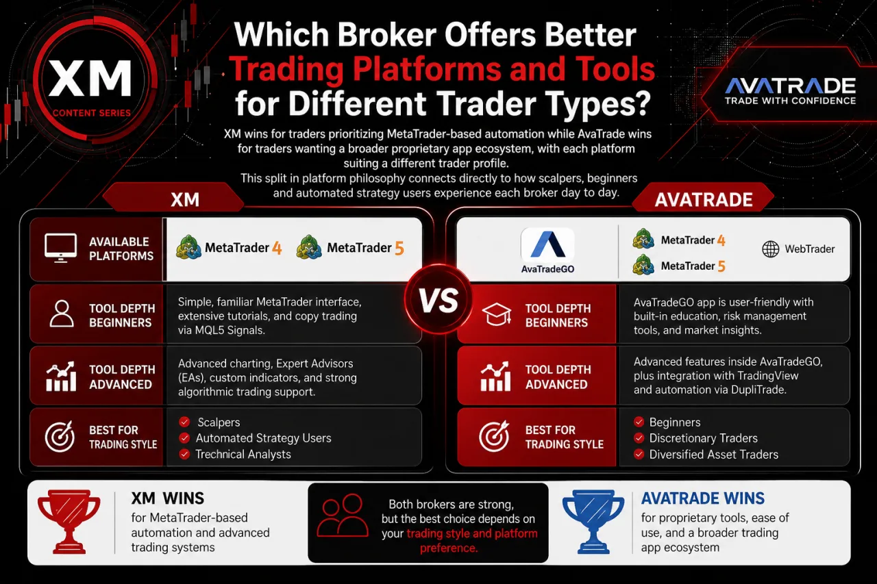 Which Broker Offers Better Trading Platforms and Tools for Different Trader Types