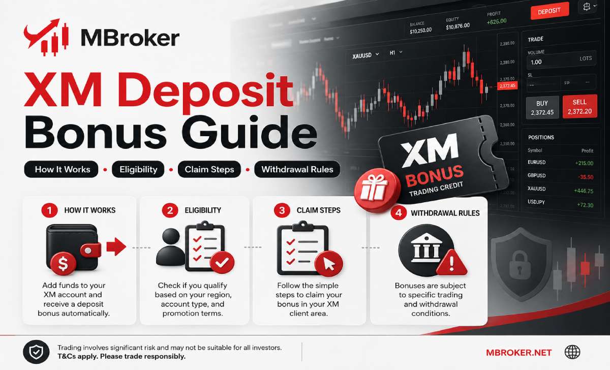 XM Deposit Bonus: How It Works, Eligibility, Claim Steps and Withdrawal Rules