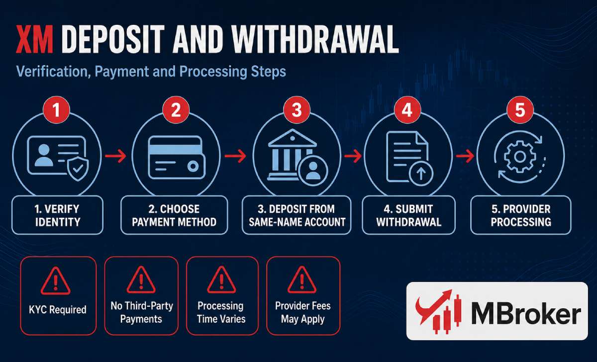 XM deposit withdrawal and account verification process