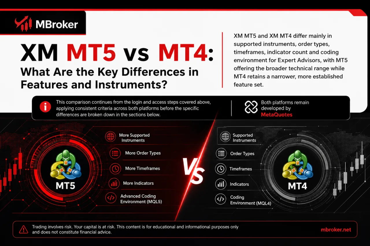 XM MT5 vs MT4: What Are the Key Differences in Features and Instruments