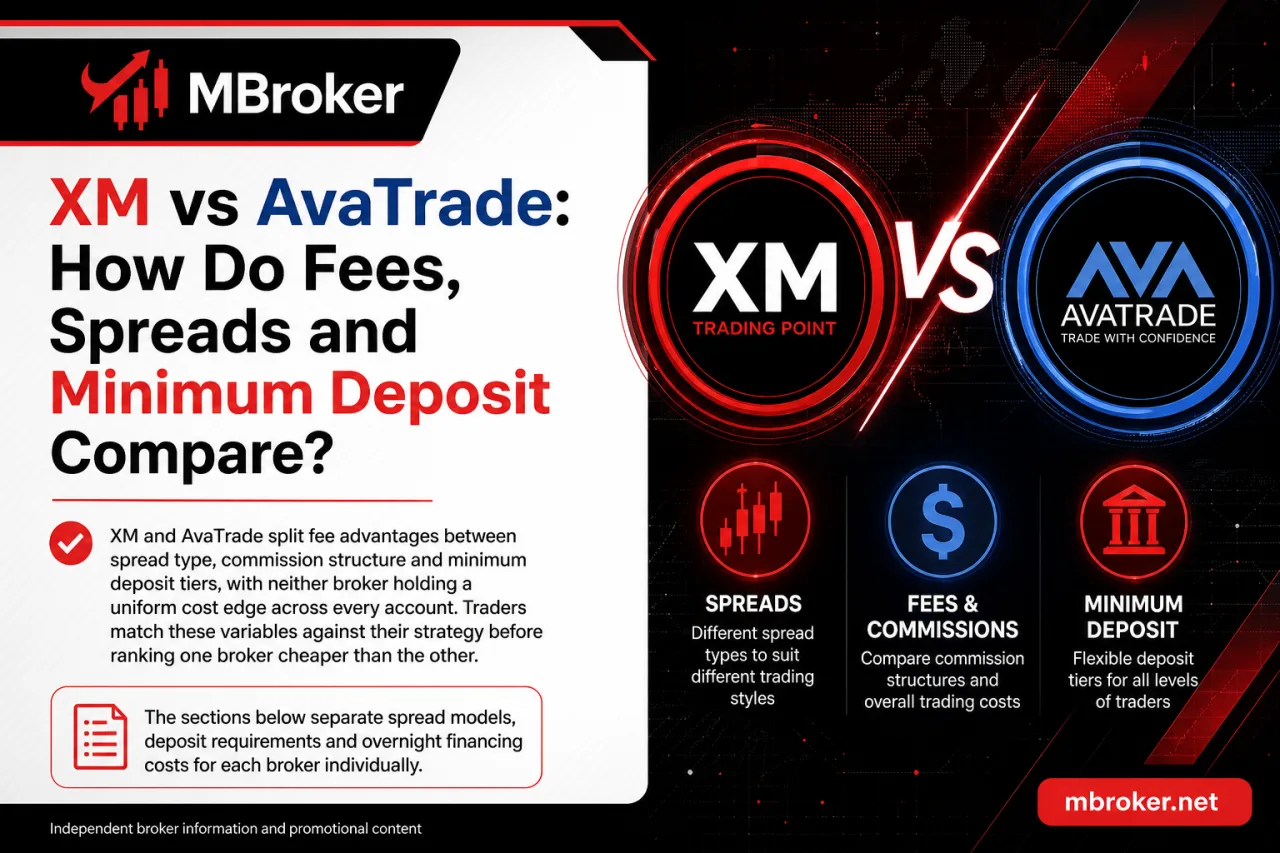XM vs AvaTrade: How Do Fees, Spreads and Minimum Deposit Compare