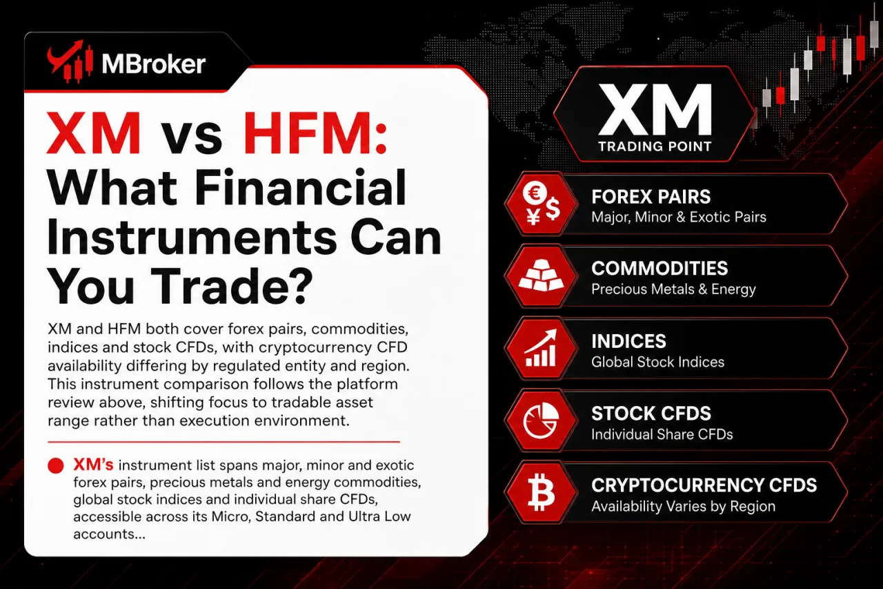 XM vs HFM: What Financial Instruments Can You Trade